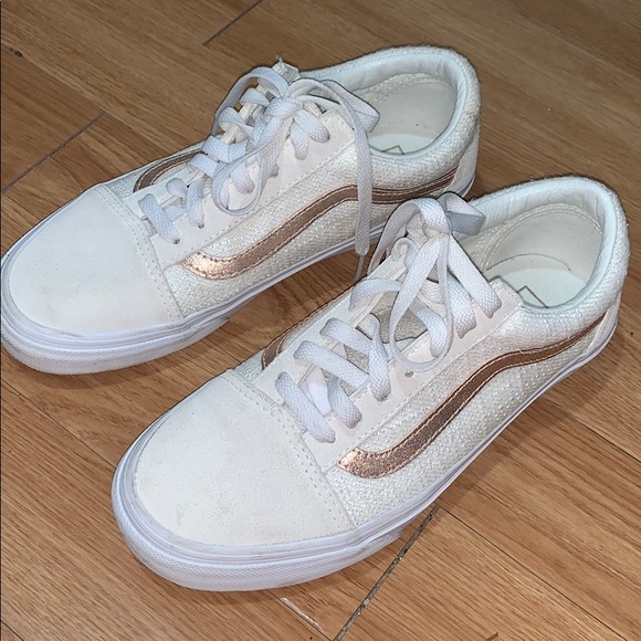 EUC off white and pink Vans old skool - Picture 1 of 5